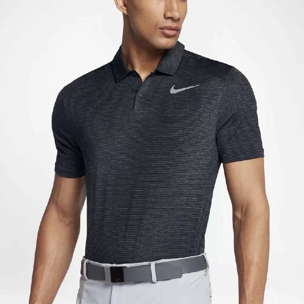 NIKE TIGER WOODS TW DRY BLUR STRIPE GOLF POLO SHIRT SIZE XXL, dry fit golf shirt